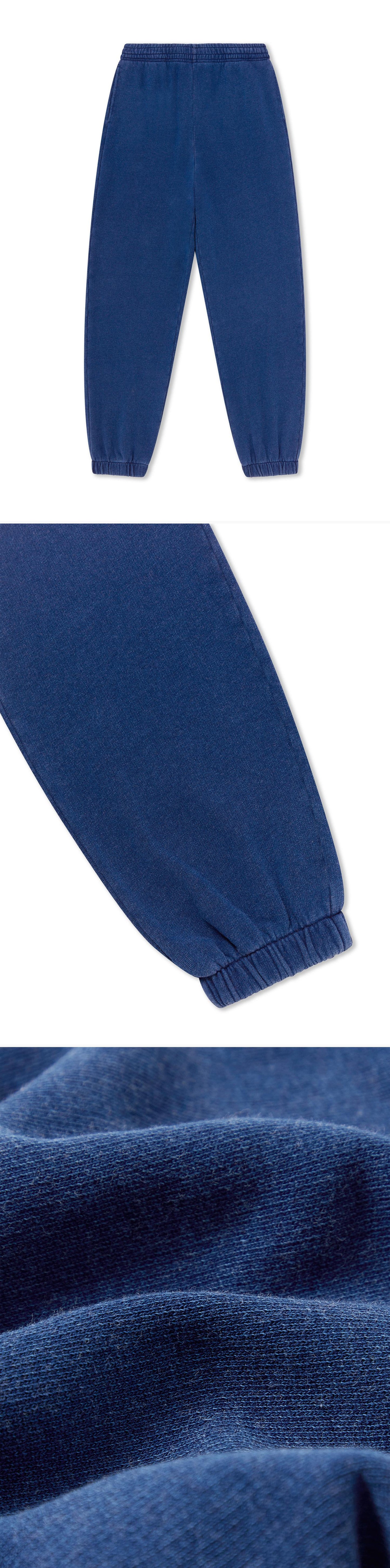 BLUE_JOGGERS - Flat Lay - 3 x Shots - Front + Detail B + Detail C