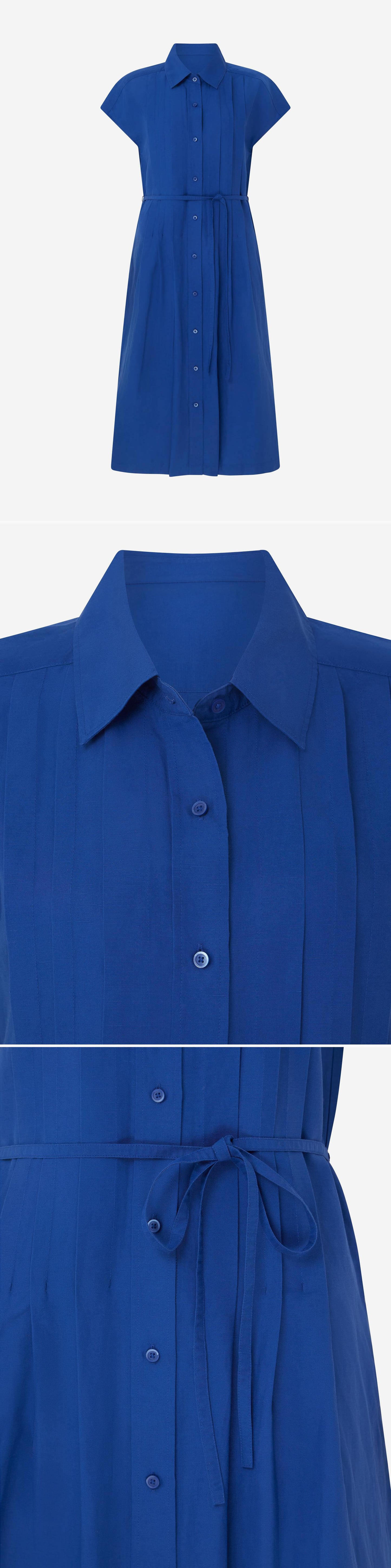 BLUE_DRESS - Mannequin - 3 x Shots - Front + Detail A + Detail B