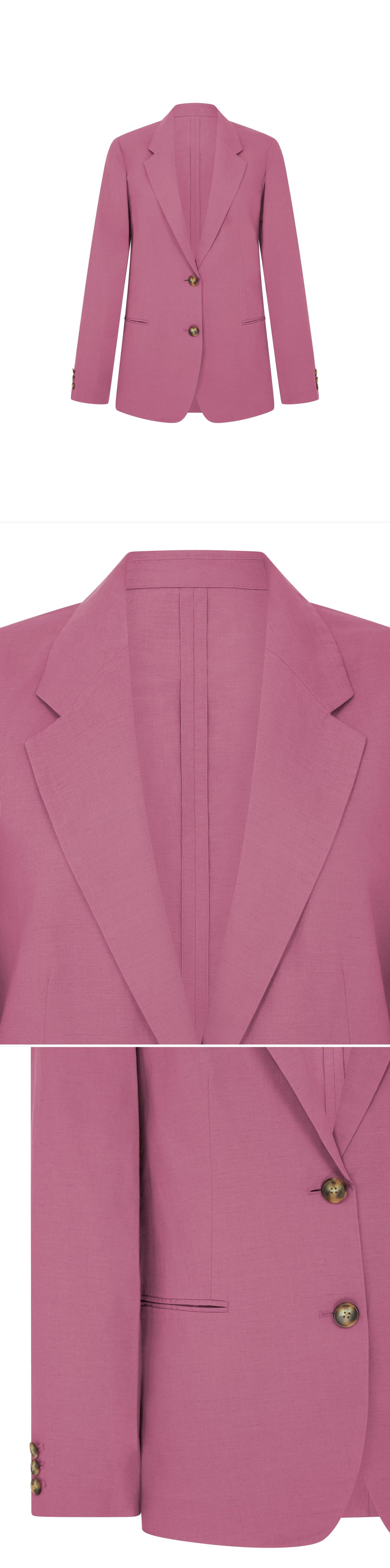 PINK_BLAZER - Mannequin - 3 x Shots - Front + Detail A + Detail B
