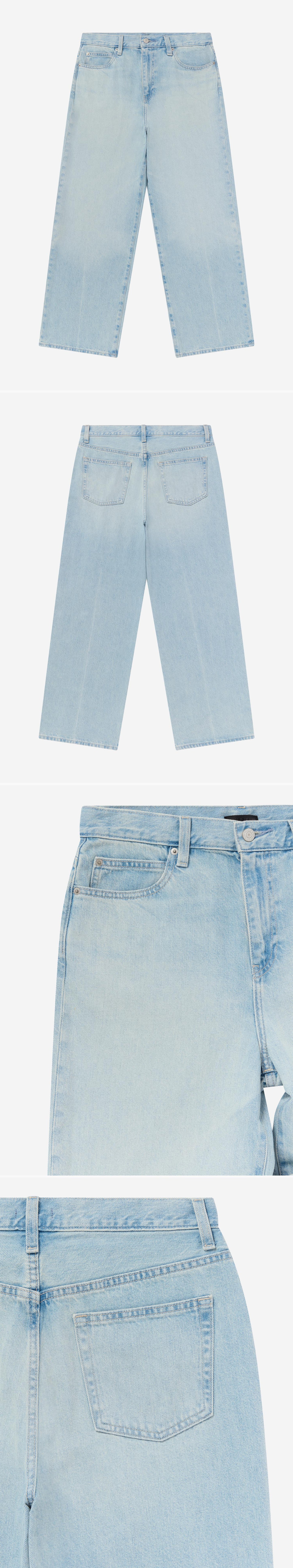 DENIM_JEANS - Flat Lay - 4 x Shots - Front + Back + Detail A + Detail B