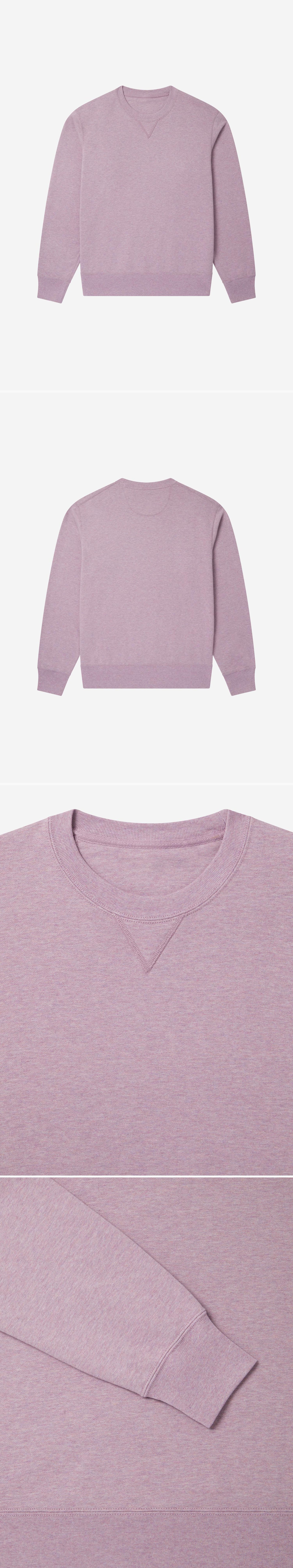 PURPLE_SWEATSHIRT - Flat Lay - 4 x Shots - Front + Back + Detail A + Detail B