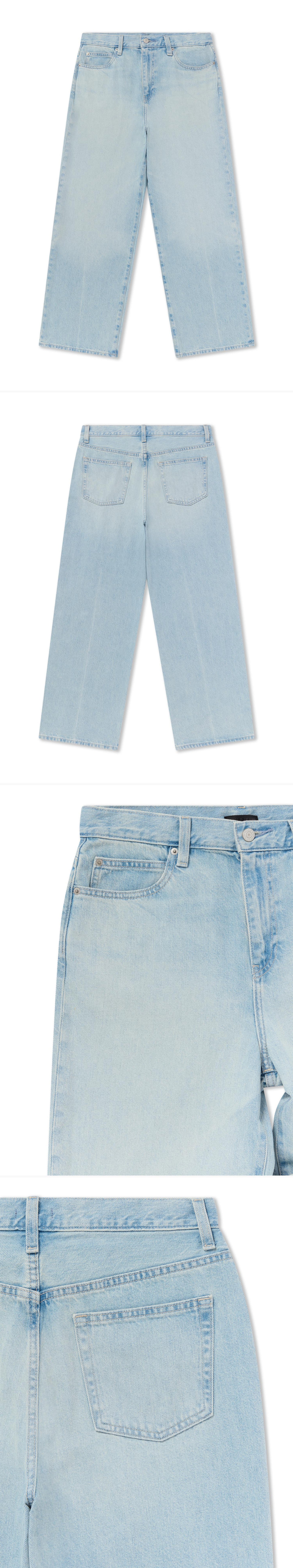 DENIM_JEANS - Flat Lay - 4 x Shots - Front + Back + Detail A + Detail B