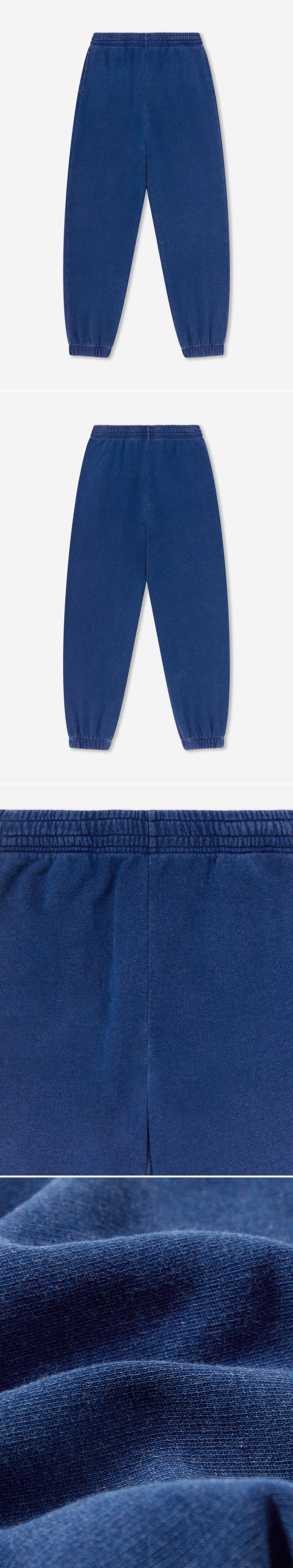 BLUE_JOGGERS - Flat Lay - 4 x Shots - Front + Back + Detail A + Detail C