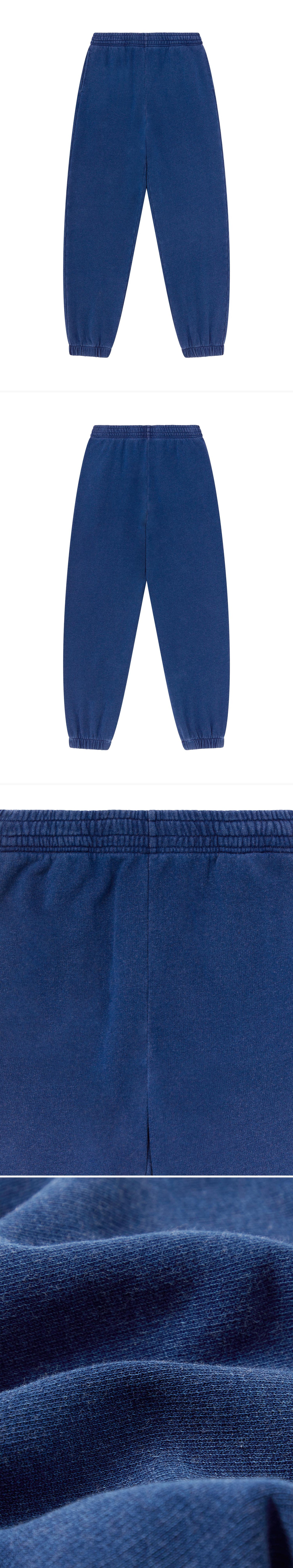BLUE_JOGGERS - Flat Lay - 4 x Shots - Front + Back + Detail A + Detail C