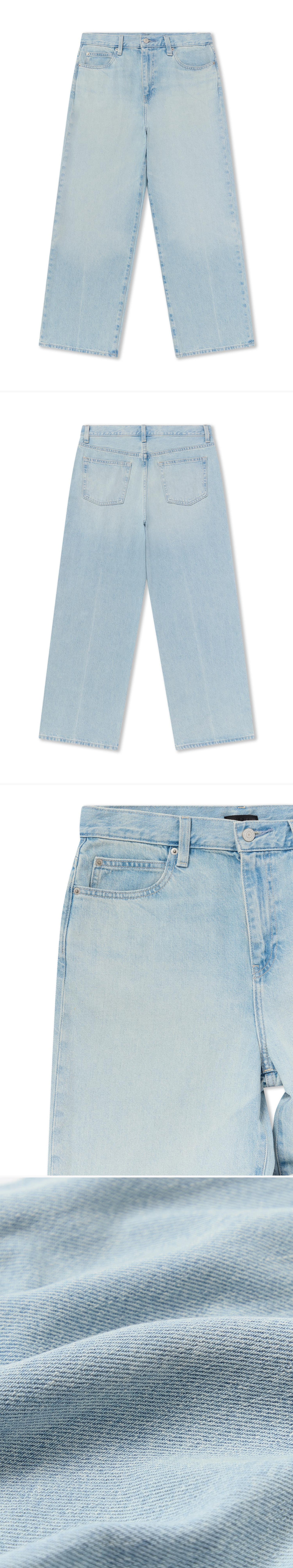 DENIM_JEANS - Flat Lay - 4 x Shots - Front + Back + Detail A + Detail C