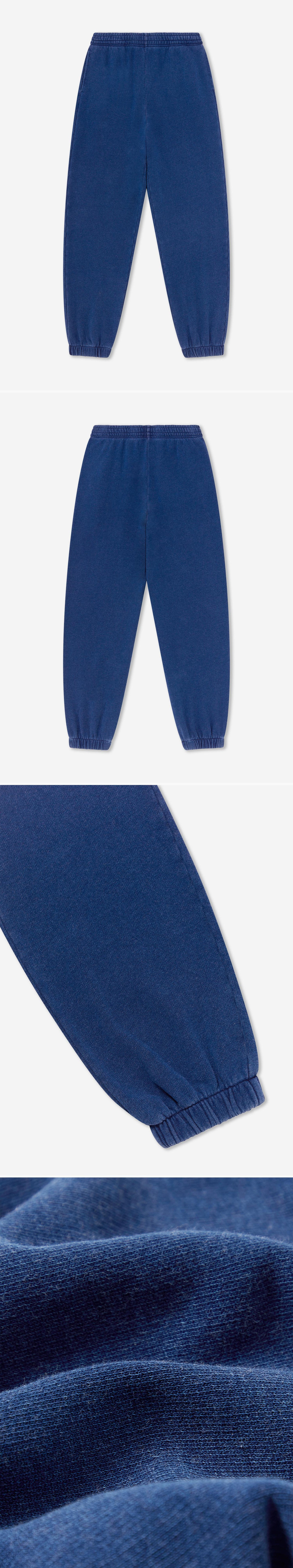 BLUE_JOGGERS - Flat Lay - 4 x Shots - Front + Back + Detail B + Detail C