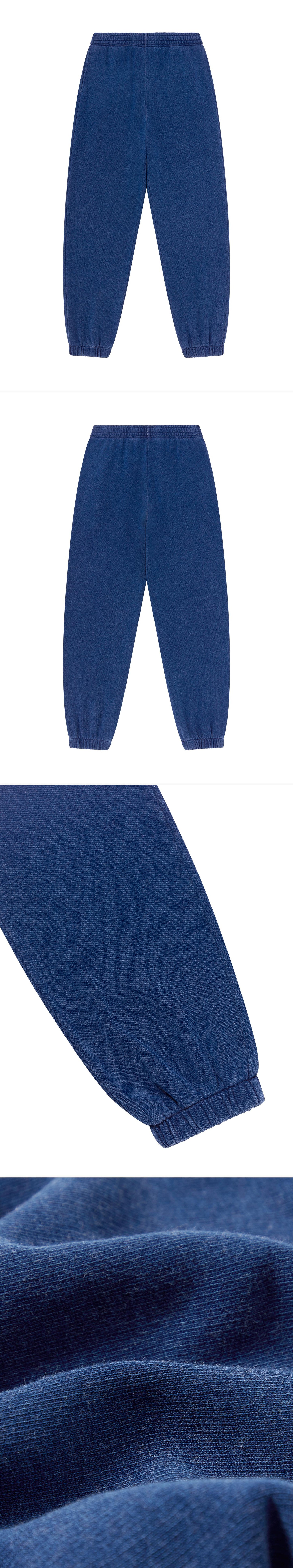 BLUE_JOGGERS - Flat Lay - 4 x Shots - Front + Back + Detail B + Detail C