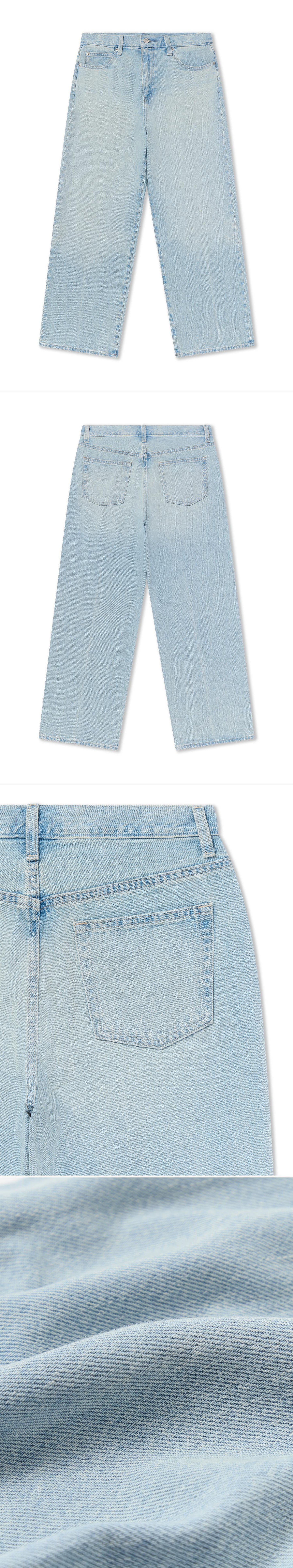 DENIM_JEANS - Flat Lay - 4 x Shots - Front + Back + Detail B + Detail C