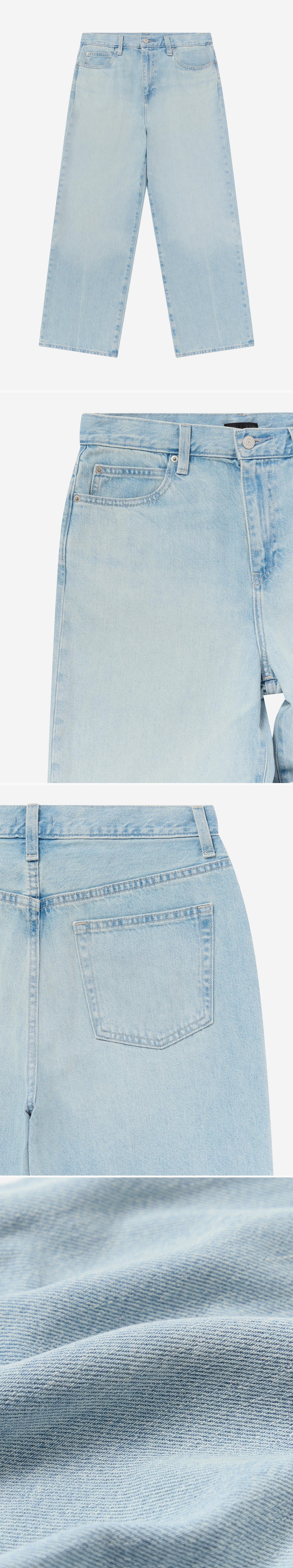 DENIM_JEANS - Flat Lay - 4 x Shots - Front + Detail A + Detail B + Detail C