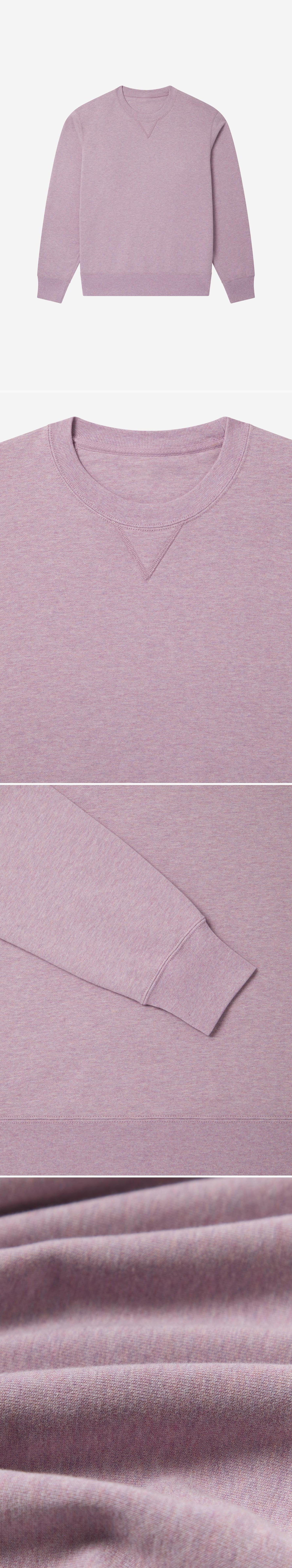 PURPLE_SWEATSHIRT - Flat Lay - 4 x Shots - Front + Detail A + Detail B + Detail C