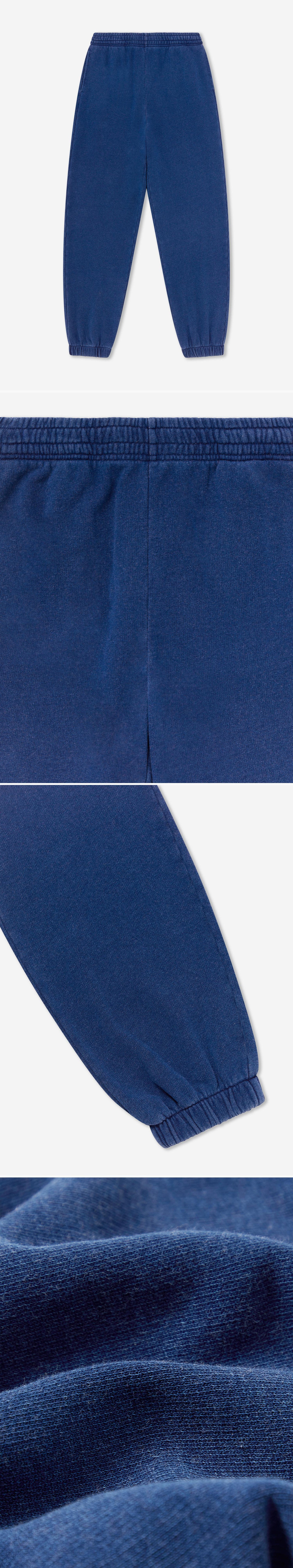BLUE_JOGGERS - Flat Lay - 4 x Shots - Front + Detail A + Detail B + Detail C