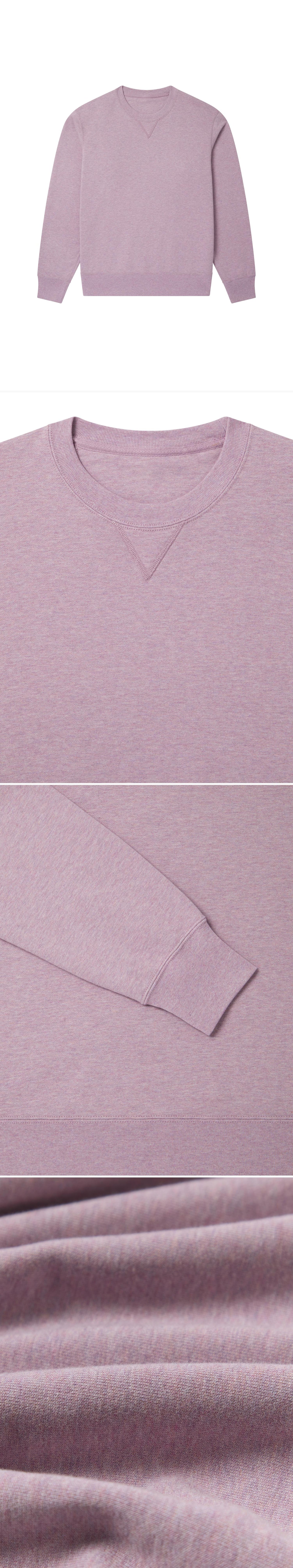 PURPLE_SWEATSHIRT - Flat Lay - 4 x Shots - Front + Detail A + Detail B + Detail C