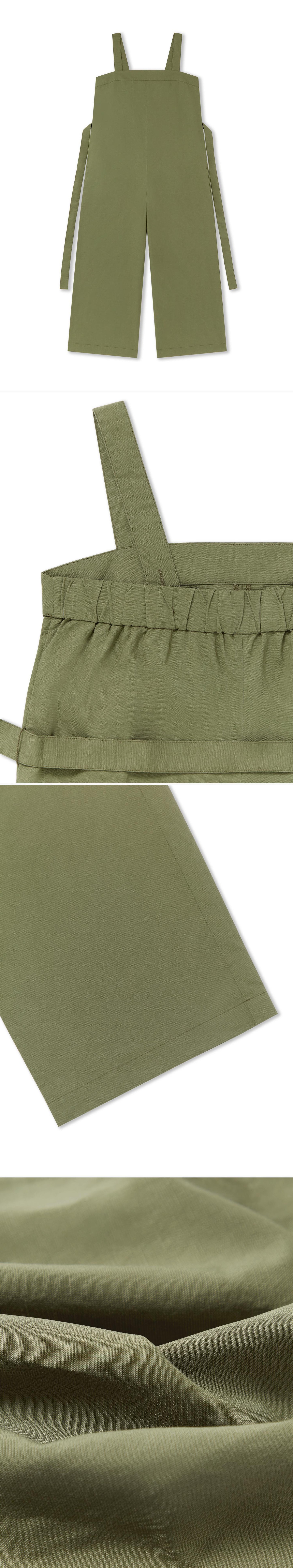GREEN_JUMPSUIT - Flat Lay - 4 x Shots - Front + Detail A + Detail B + Detail C