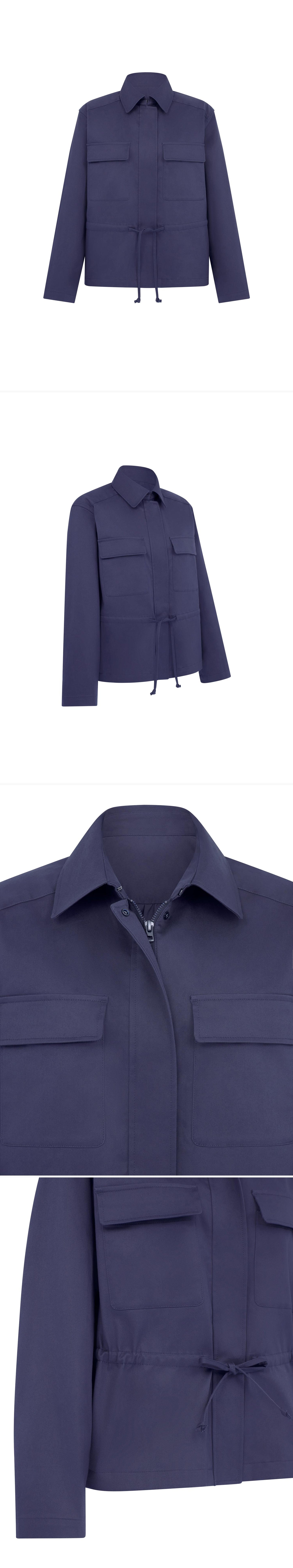 BLUE_JACKET - Mannequin - 4 x Shots - Front + Angle + Detail A + Detail B