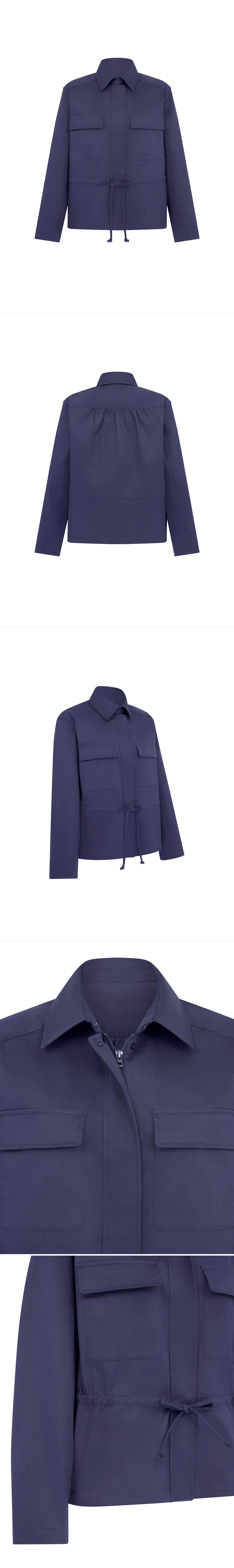 BLUE_JACKET - Mannequin - 5 x Shots - Front + Back + Angle + Detail A + Detail B